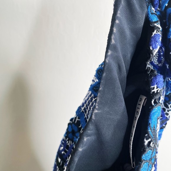 Alice + Olivia Blue and Black Mini Dress - Picture 5 of 7